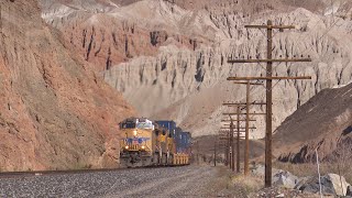 Union Pacific in Afton Canyon [upl. by Sibley]