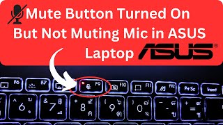 How to Fix Mute Button Turned On But Not Muting Microphone on ASUS Laptop [upl. by Mylor]