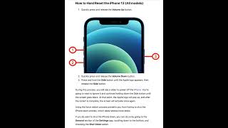 iPhone 13 Pro How to Force Restart  Reset [upl. by Nomyad578]