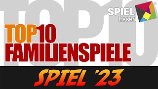 Top 10 Familienspiele auf der SPIEL 2023  MesseVorschau [upl. by Arodasi]