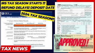 2024 IRS TAX REFUND UPDATE  NEW REFUND DELAYS Tax Processing ID Verification Refund Dates [upl. by Sudoeht18]