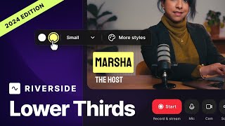 Add Lower Thirds to Your Riverside Live Streams [upl. by Blasien47]