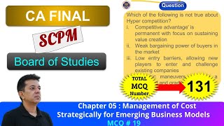 BOS Portal  SCPM  Emerging Business Models  MCQ 019  Hyper competition [upl. by Yehc]