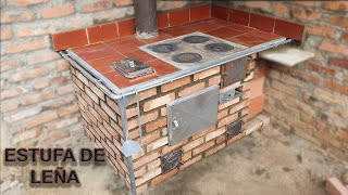 ESTUFA REGULADORA DE HUMO ECOLÓGICAWOOD STOVEHOW TO BUILD A BRICK BARBECUE [upl. by Assiralc]