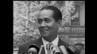 VP Diosdado Macapagal Speaks to Foreign Press in Washington DC visit 1960 [upl. by Bethanne]