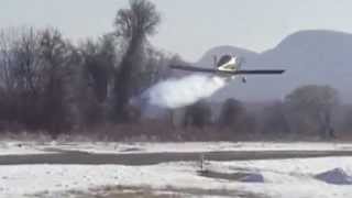 Sonex Takeoff with Smoke On [upl. by Aihseym162]