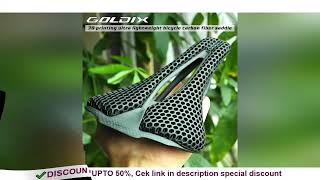 ✔️GOLDIX 3D Printing Bicycle Carbon Saddle Ultra Light Highway MTB Racing Saddle Bicycle Cushion Bi [upl. by Ylsew]