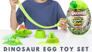 Dino Egg Smash Set Toy Review [upl. by Anecusa872]