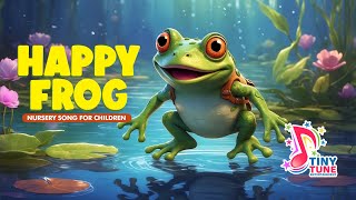 Happy Frog  Nursery Song for Children [upl. by Yelnats]