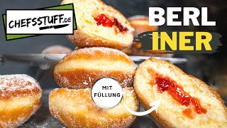 Berliner Kreppel Krapfen oder Pfannkuchen  ganz einfach selber machen [upl. by Glassman]