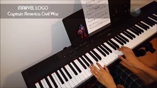 Siberian OvertureMarvel Logo  Captain America Civil War Piano Cover [upl. by Ardnaeel]