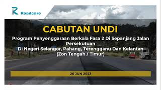 Cabutan Undi Penyenggaraan Berkala Fasa 2 Tahun 2023 Negeri Selangor  26 Jun 2023 [upl. by Halfdan]