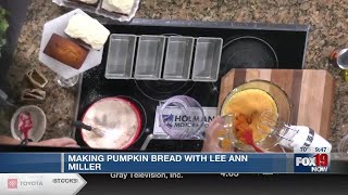 Baker Lee Ann Miller makes pumpkin bread [upl. by Caundra489]