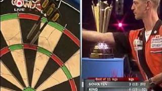 Mervyn King vs Roland Scholton Part 3  2007 International Dart League  1st Round [upl. by Waldack821]