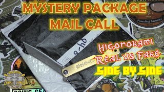 Mystery Package Mail Call Higonokami Folding Knife  Real vs Fake Side by Side [upl. by Einner]