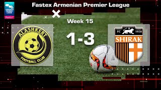 Alashkert  Shirak 13 Fastex Armenian Premier League 202425 Week 15 [upl. by Alberic]