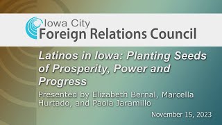 ICFRC Latinos in Iowa Planting Seeds of Prosperity Power and Progress [upl. by Bazar]