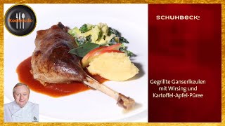 Alfons Schuhbeck  Gegrillte Ganserlkeule [upl. by Idel]