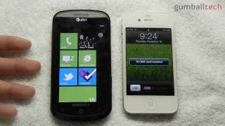 Part X Samsung Focus  Focus vs White iPhone 4 Design hardware speed tests etc [upl. by Fafa]