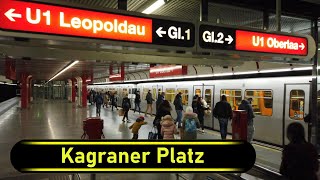 UBahn Station Kagraner Platz  Vienna 🇦🇹  Walkthrough 🚶 [upl. by Nannaihr]