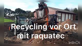 Bauschutt brechen Recycling vor Ort mit raquatec [upl. by Charpentier]