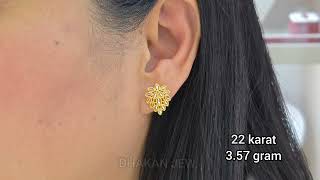 latest 22 karat gold earrings [upl. by Els]