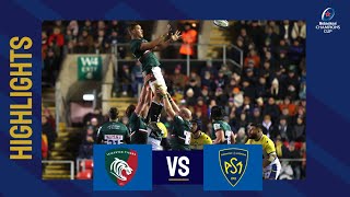 Highlights  Leicester Tigers v ASM Clermont Auvergne  Round 2│Heineken Champions Cup 202223 [upl. by Trudie]