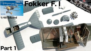 Fokker F I  148 Eduard  Full scale model kit build [upl. by Mehs279]