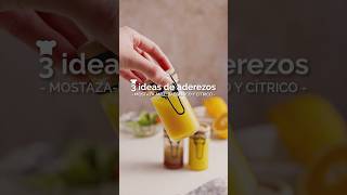 3 ideas de aderezos para ensaladas 🥗  Gourmet GourmetChile Recetas Aderezos Ensaladas [upl. by Odnamla]