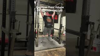 Overhead Press Volume PR 165 3x5 Let’s go [upl. by Kerrie]