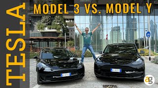 TESLA MODEL Y vs MODEL 3 confronto [upl. by Statis]