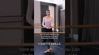 FOUETTÉ DRILLS ✨ BUILD STRENGTH  COORDINATION ballettips vaganova pirouette pointe [upl. by Acirretal722]