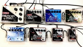 Electro Harmonix Delay Shootout Deluxe Memory Man Boy Toy 550TT Tap Analog Digital [upl. by Ion236]