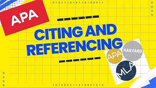 Citing and Referencing [upl. by Vinita897]