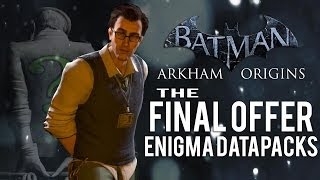 Batman Arkham Origins  The Final Offer  All Enigma Datapacks  Extortion Files Locations [upl. by Patrizius]