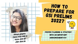 UPSC Geochemist  Geoscientist Preparation  GSI Prelims Chemistry Strategy 2022 [upl. by Ortrud]