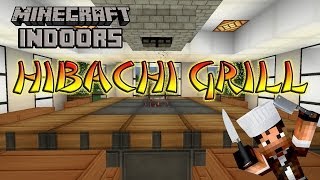 How to Build a Hibachi Grill  Minecraft Indoors Kitchen Tutorial [upl. by Ahsyekal907]