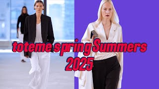 toteme spring Summers 2025tendenciasdemoda runway [upl. by Debarath544]