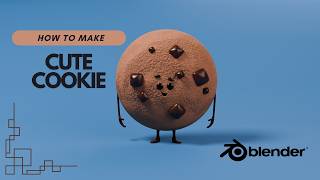 Creating a cute Cookie Character in Blender 4  Easy Timelapse Tutorial [upl. by Sadye578]