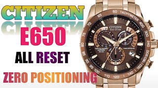 Citizen EcoDrive E650 Radio Controlled watch All Reset and Zero positioning watchservicebd [upl. by Crosby66]