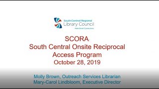 SCORA South Central Onsite Reciprocal Access Program [upl. by Tadeas130]