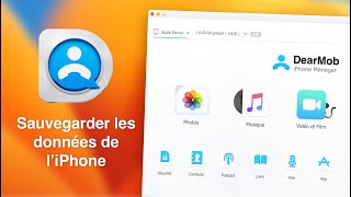 Dearmob iPhone Manager un super logiciel de sauvegarde iPhone qui peut remplacer iTunes [upl. by Bonnice]