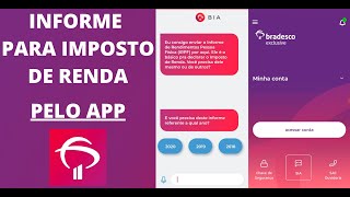 Informe de Rendimentos para Imposto de Renda 2024 Pelo APP Bradesco [upl. by Boarer]