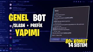 YENİ NESİL GENEL BOT  DİSCORD GELİŞMİŞ BOT ALTYAPI  SLASH VE PREFİX DESTEKLİ [upl. by Riley]