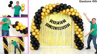 IDEAS 🤩 DECORACIONES PARA CUMPLEAÑOS 😍 como hacer un arco de globos  Decoración con globos [upl. by Edra]