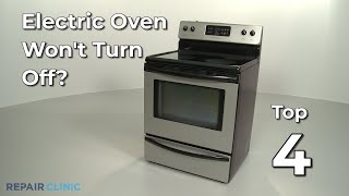 Electric Oven Won’t Turn Off — Electric Range Troubleshooting [upl. by Adniralc]