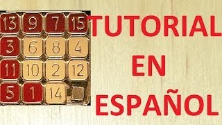 Tutorial Fifteen Puzzle en español [upl. by Aelrac869]