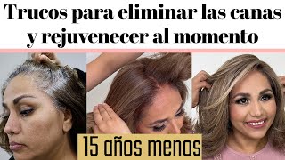 Técnica para eliminar las canas y rejuvenecer al momento 15 años menos  Betty Lazcano [upl. by Mitzi368]