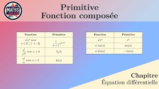 Primitive – Fonction composée [upl. by Ydrah]