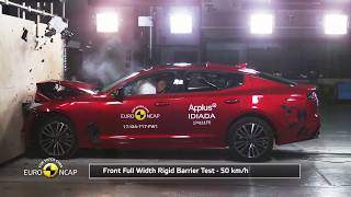 Kia Stinger Euro NCAP crash test 55 stars [upl. by Cassandra]